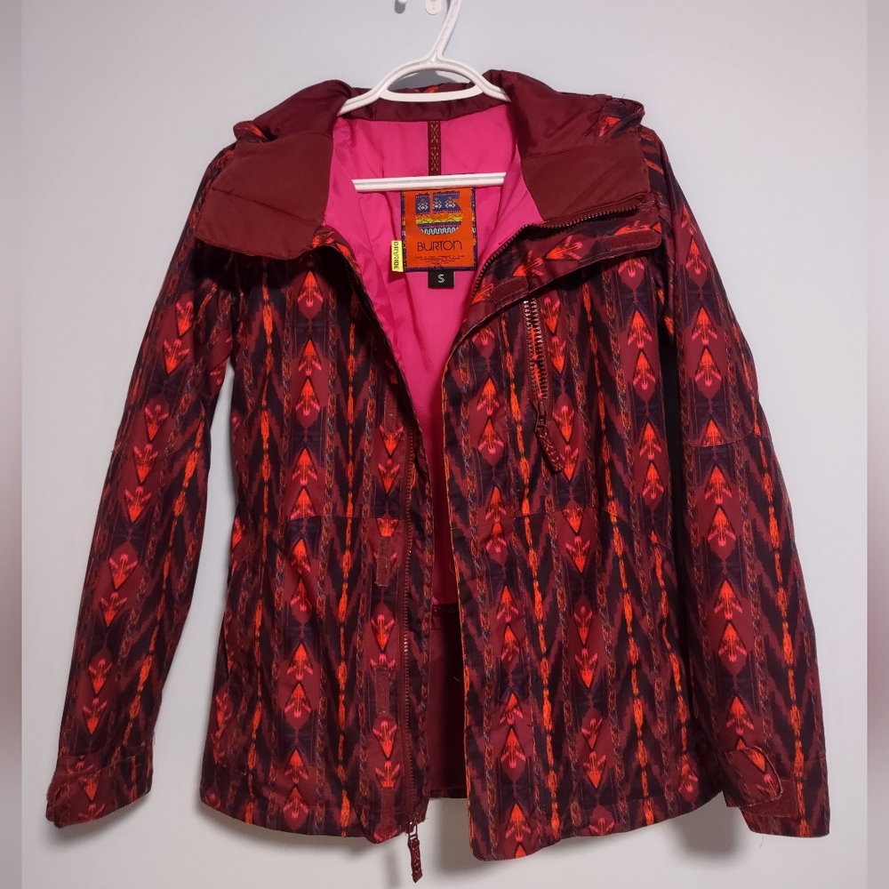 Burton Horizon Ski Jacket Womens S Pink Snowboarding Waterproof Thinsulate